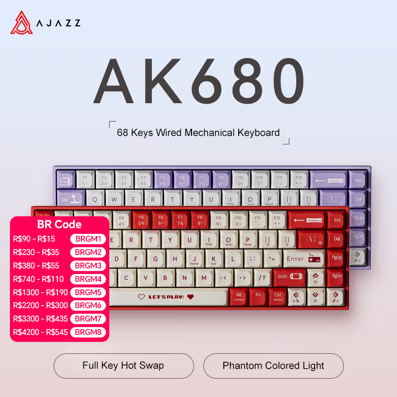 Gaming Keyboard Mini Mechanical - لوحة مفاتيح ميكانيكية سلكية للألعاب AJAZZ