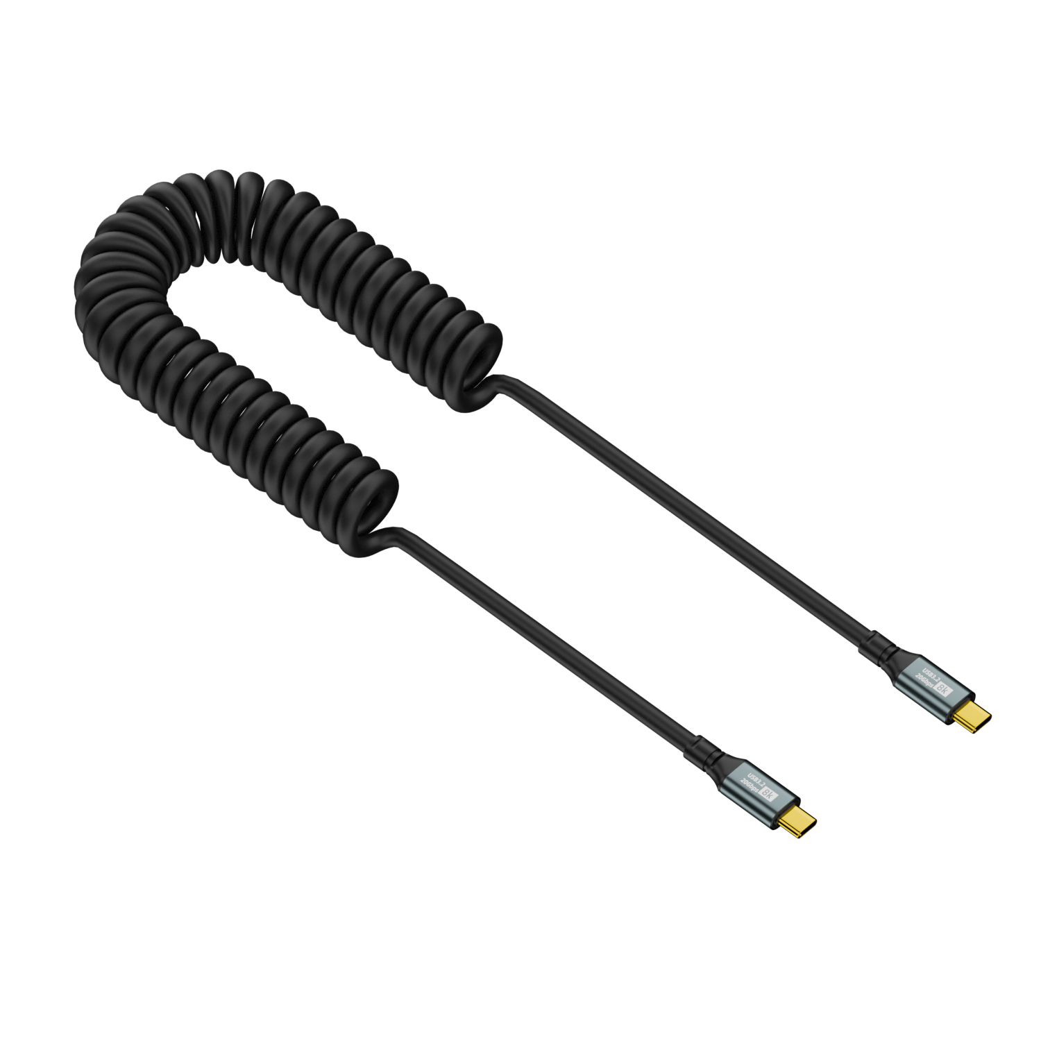 Coiled Usb Cable - كابل شحن سريع USB-C إلى Type-C