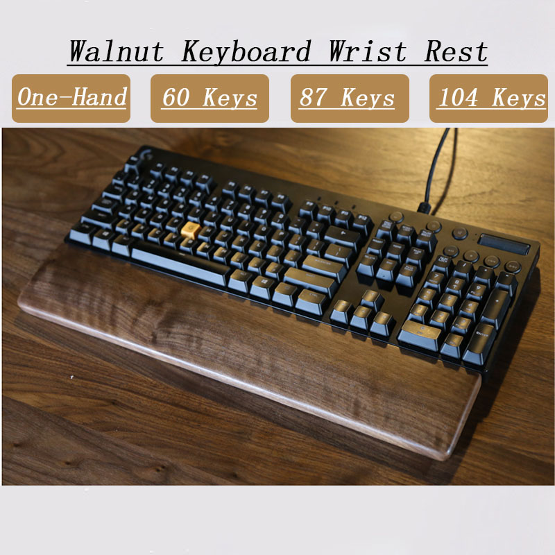 Gaming Keyboard Number Pad - وحدة اليد البلوط الجوز خشبية مسند