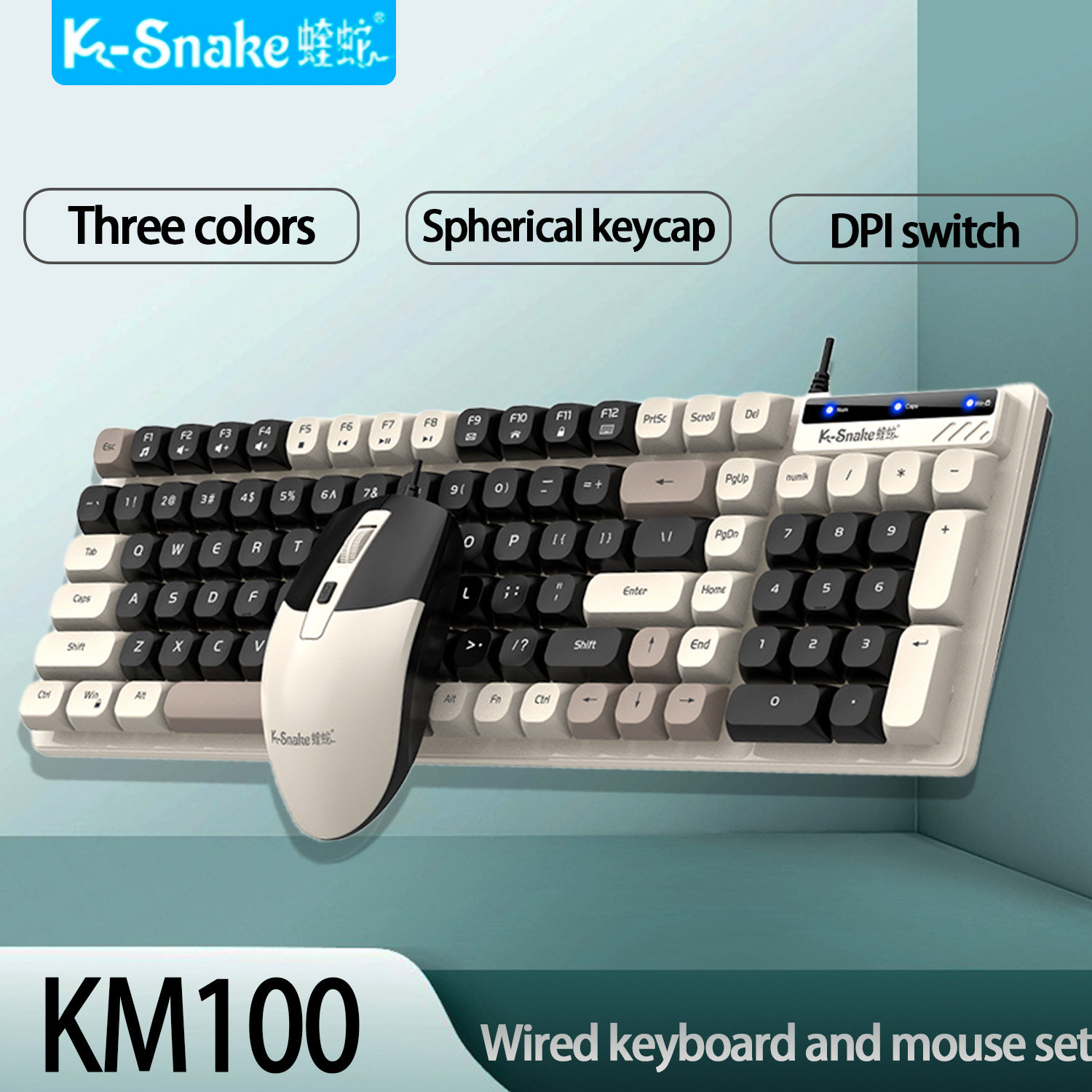 Gaming Keyboard And Mouse For Xbox - K-Snake KM100 مجموعة لوحة مفاتيح وماوس