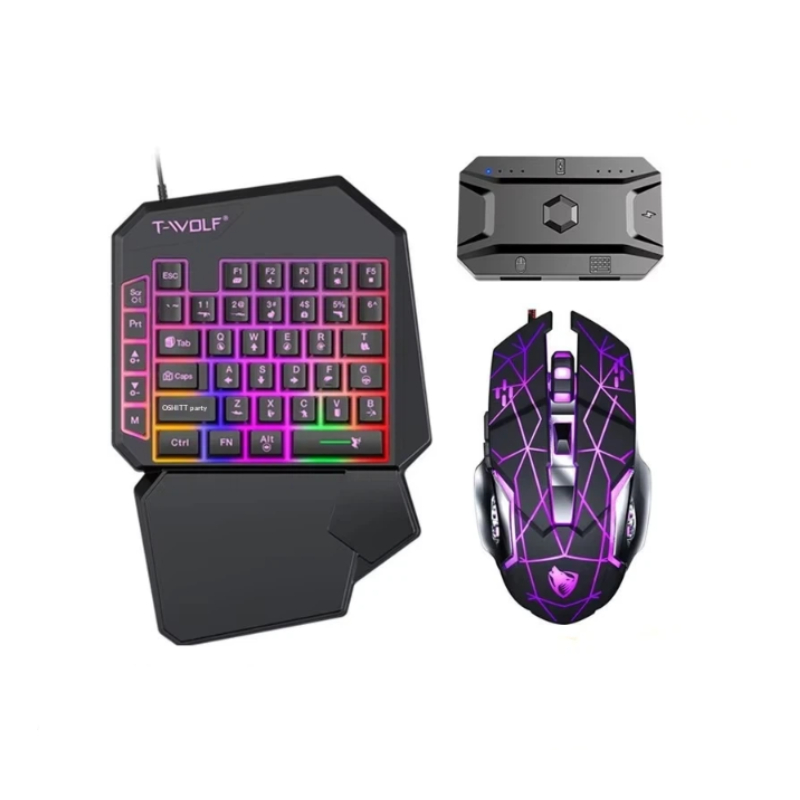 Gaming Keyboard And Mouse For Xbox - مجموعة لوحة مفاتيح وماوس للألعاب T-Wolf