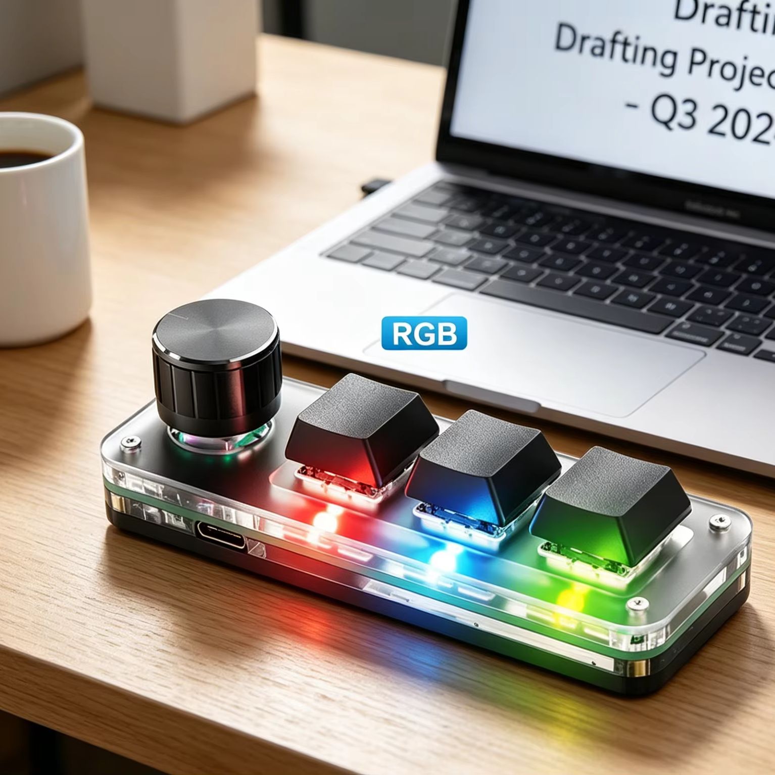 Gaming Keyboard Number Pad - لوحة مفاتيح ميكانيكية قابلة للبرمجة بثلاثة