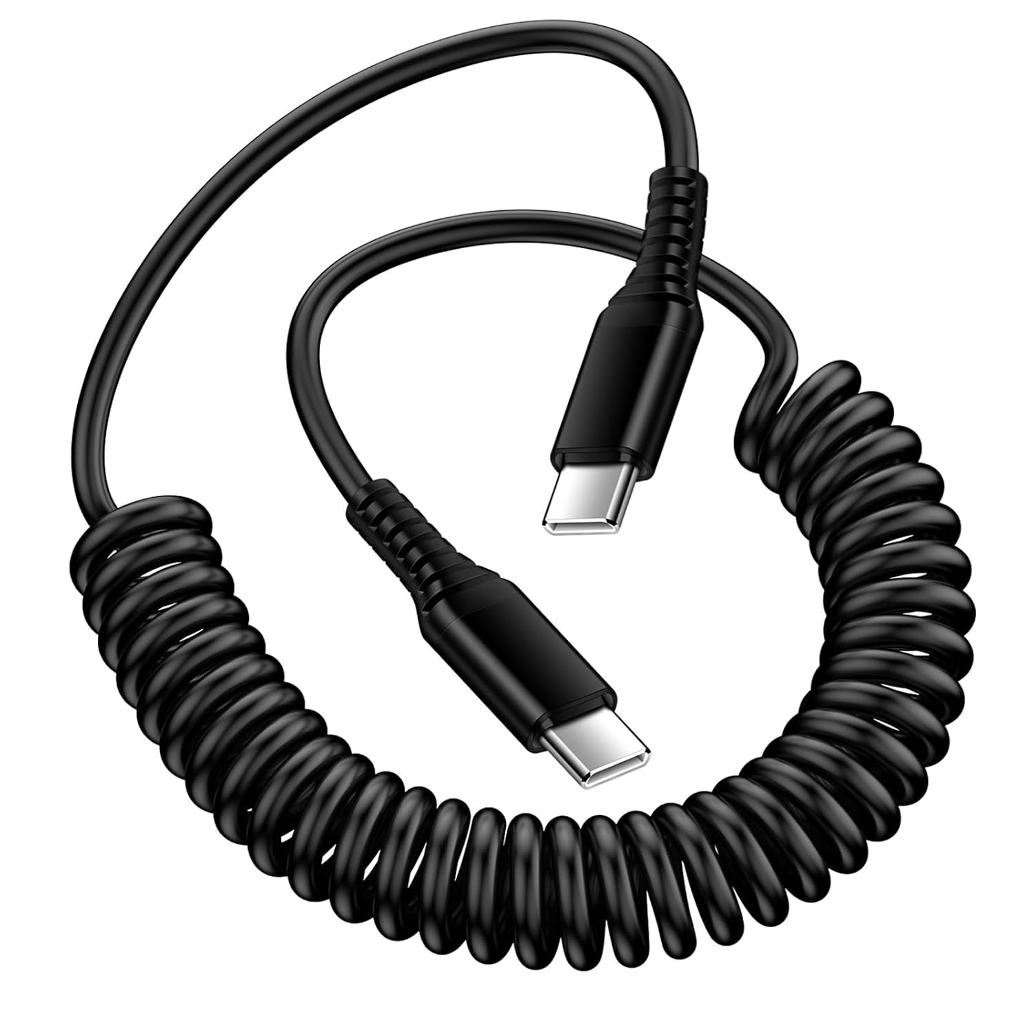 Coiled Usb Cable - كابل Android Auto USB C إلى