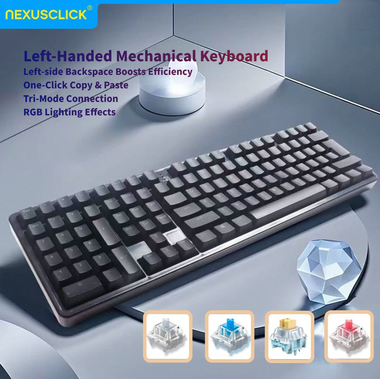 Gaming Keyboard Number Pad - لوحة مفاتيح ميكانيكية مستعملة من NexusClick