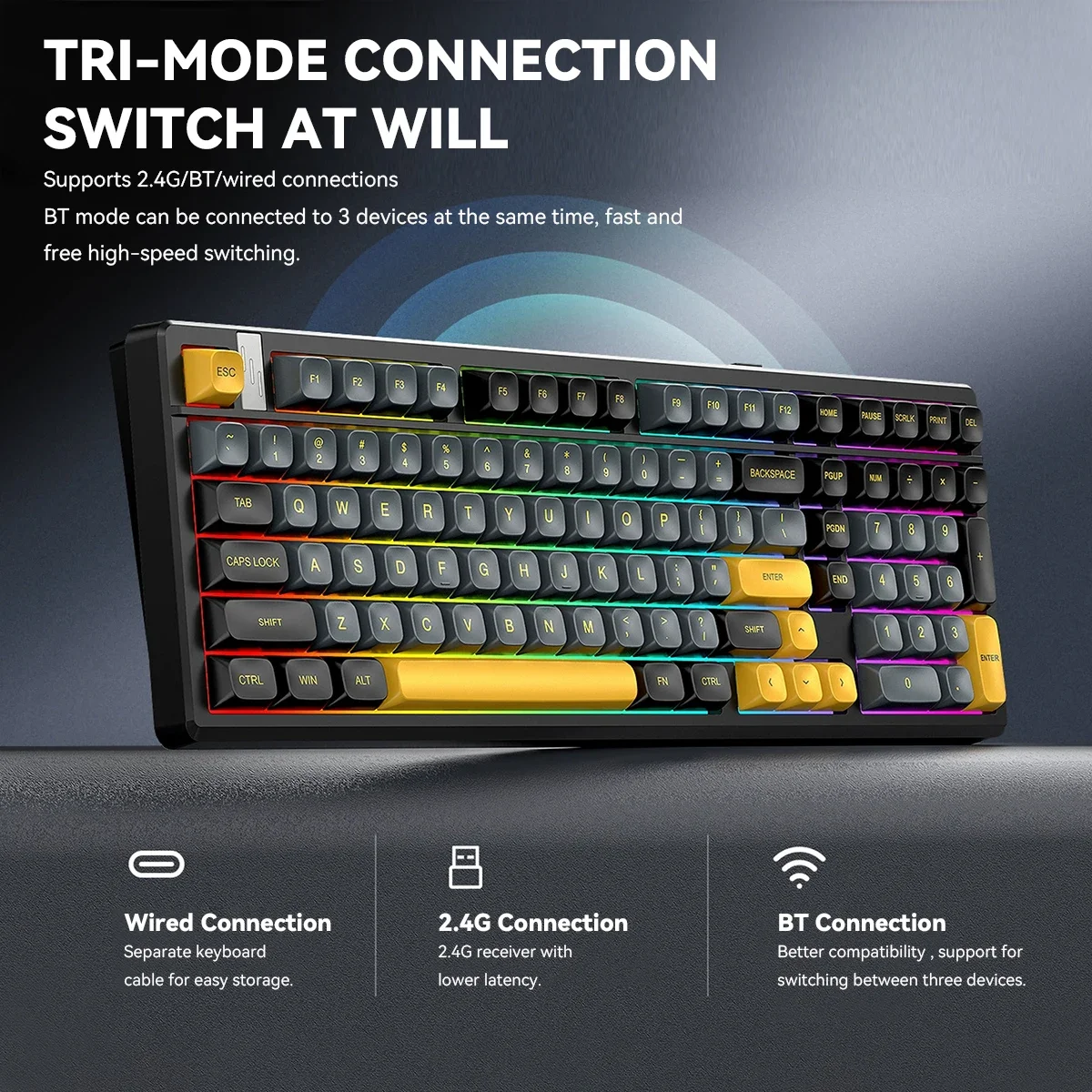 لوحة مفاتيح ميكانيكية لاسلكية  - مراجعة Gaming Keyboard Thocky وسعره