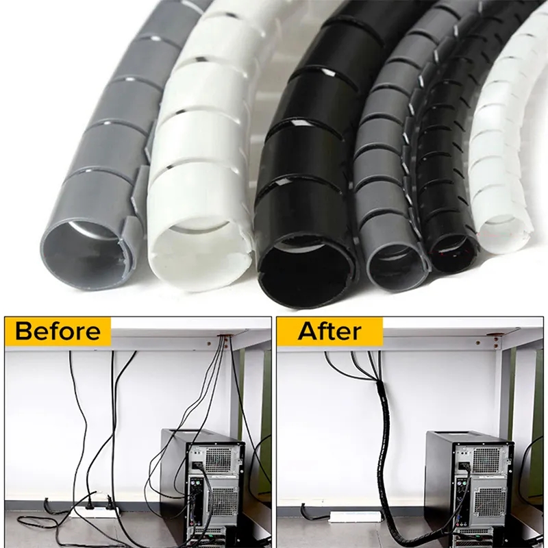 1/2 متر مرنة دوامة منظم الكابل - مراجعة Coiled Usb Cable وسعره