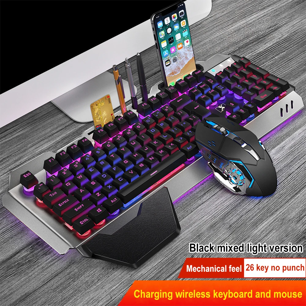 K680 لوحة مفاتيح وماوس لاسلكي  - مراجعة Gaming Keyboard Mechanical Wireless وسعره