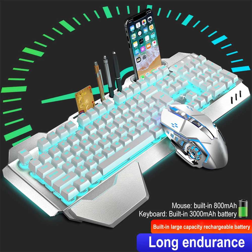 K680 لوحة مفاتيح وماوس لاسلكي  - مراجعة Gaming Keyboard Mechanical Wireless وسعره