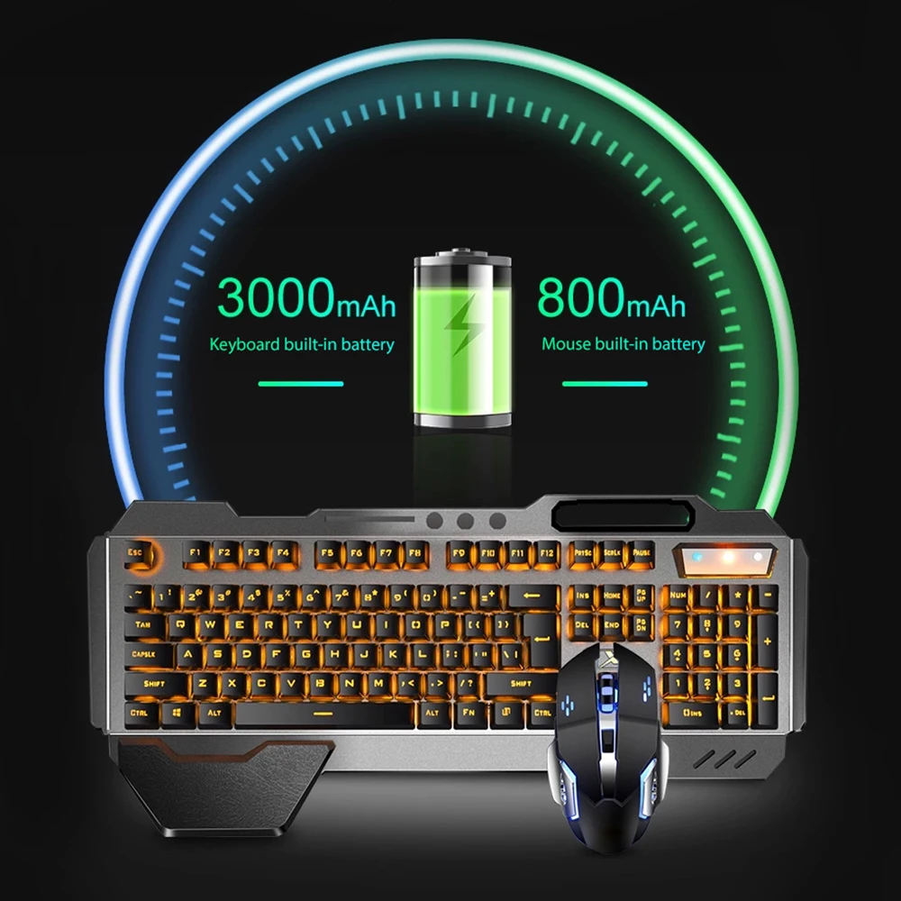 K680 لوحة مفاتيح وماوس لاسلكي  - مراجعة Gaming Keyboard Mechanical Wireless وسعره