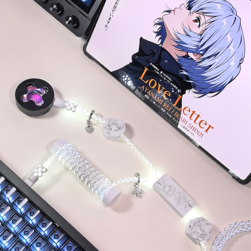 كابل لوحة مفاتيح مغناطيسي D40  - مراجعة Gaming Keyboard Type C وسعره