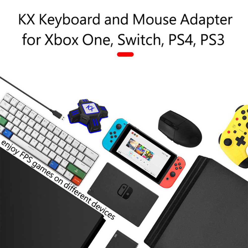 محول KX لوحدة تحكم PS4 وPS5، م - مراجعة Gaming Keyboard And Mouse For Xbox وسعره