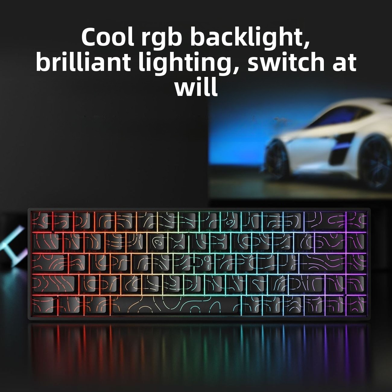 لوحة مفاتيح ميكانيكية لاسلكية  - مراجعة Gaming Keyboard Mini Mechanical وسعره