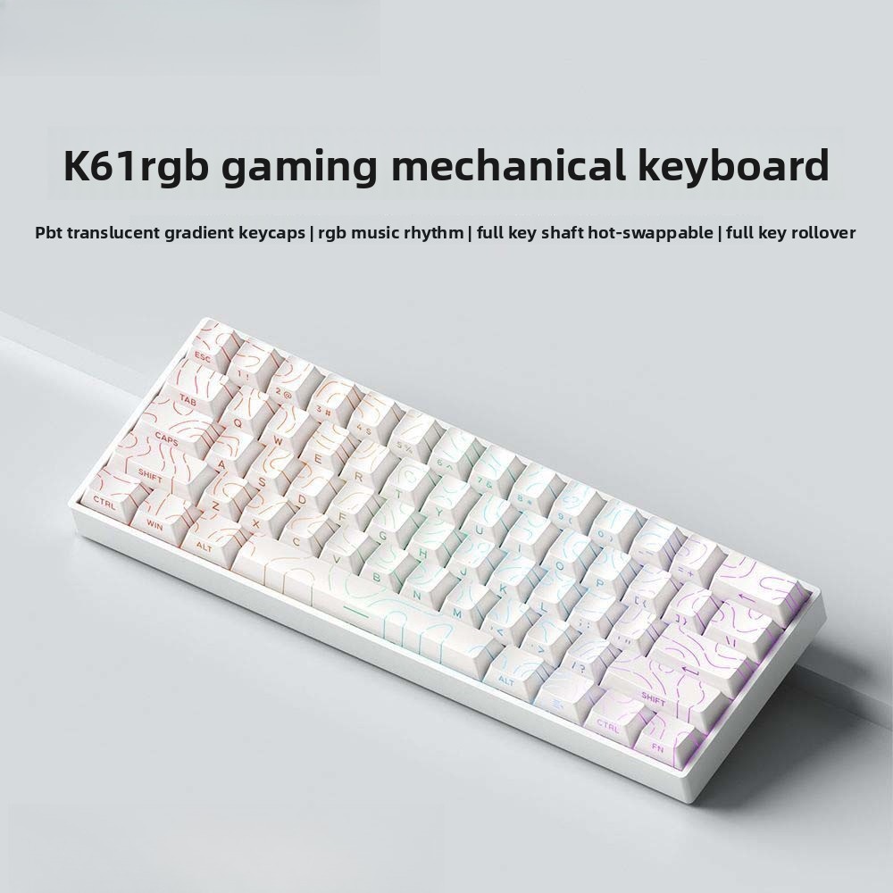 لوحة مفاتيح ميكانيكية لاسلكية  - مراجعة Gaming Keyboard Mini Mechanical وسعره