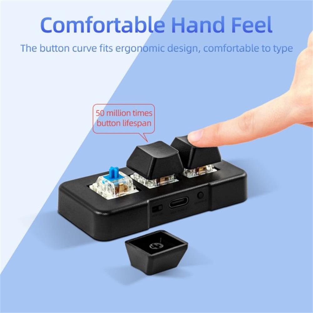 لوحة مفاتيح صغيرة مع مفتاح أزر - مراجعة Gaming Keyboard Mini Mechanical وسعره