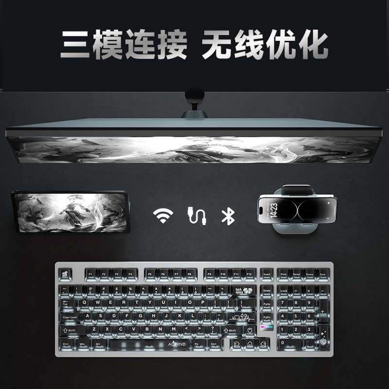 لوحة مفاتيح ميكانيكية لاسلكية  - مراجعة Gaming Keyboard Mechanical Wireless وسعره