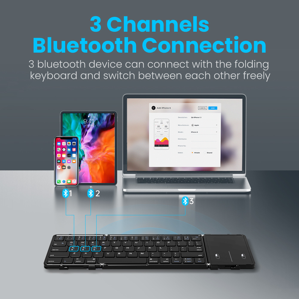 لوحة مفاتيح لاسلكية قابلة للطي - مراجعة Gaming Keyboard Number Pad وسعره