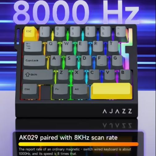 لوحة مفاتيح ألعاب سلكية AK029  - مراجعة Gaming Keyboard Mini Mechanical وسعره