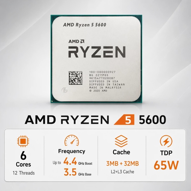 معالج AMD Ryzen 5 5600 عالي ال - مراجعة Amd Cpu Ryzen 5 وسعره