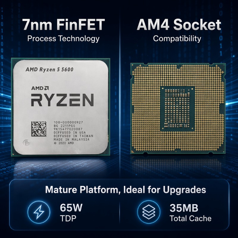 معالج AMD Ryzen 5 5600 عالي ال - مراجعة Amd Cpu Ryzen 5 وسعره