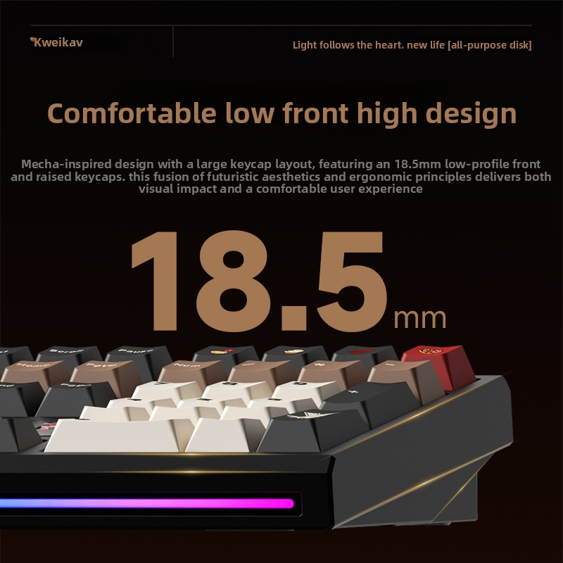 لوحة مفاتيح ميكانيكية WEIKAV N - مراجعة Gaming Keyboard Mechanical Wireless وسعره