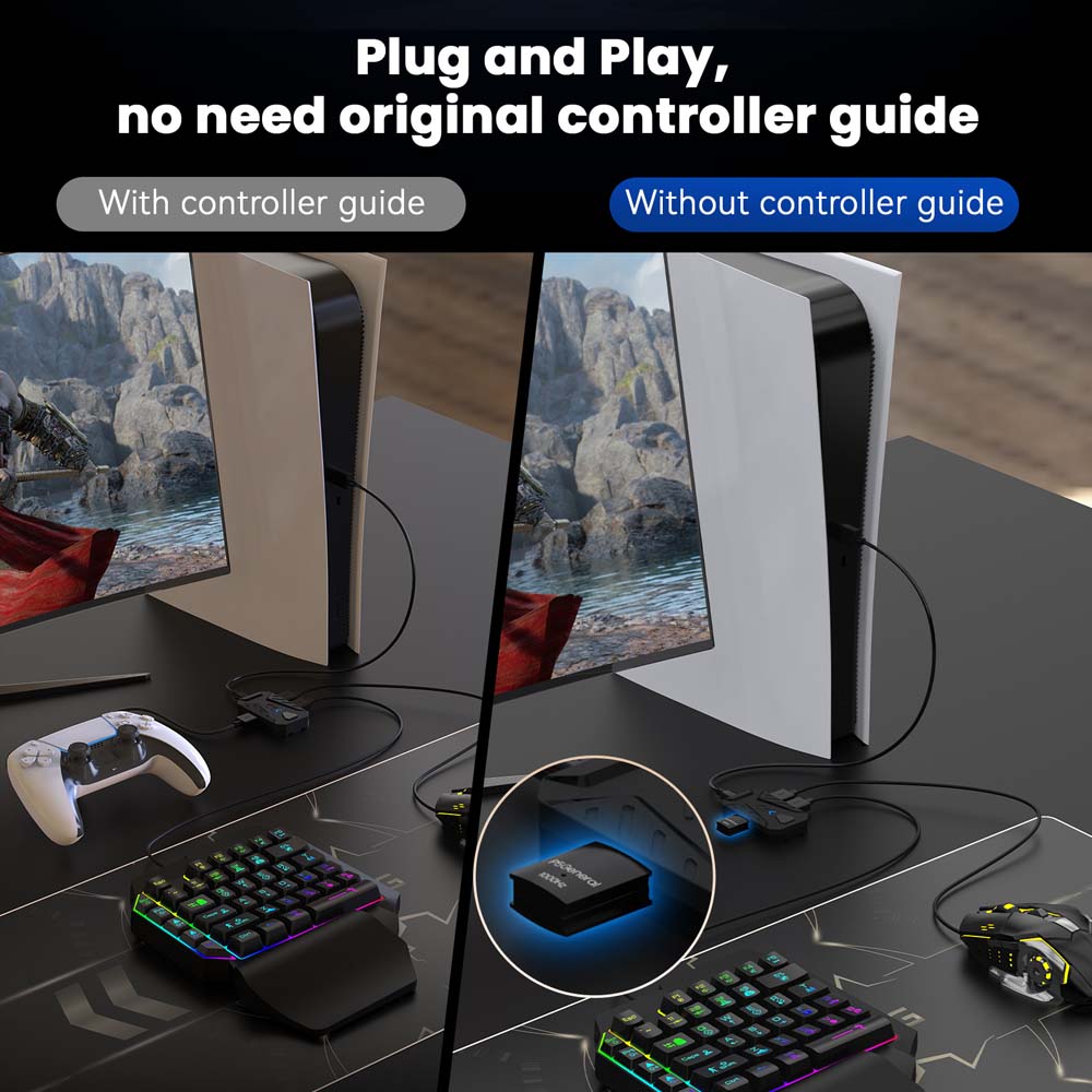 محول USB نوع C للوحة مفاتيح وم - مراجعة Gaming Keyboard Type C وسعره