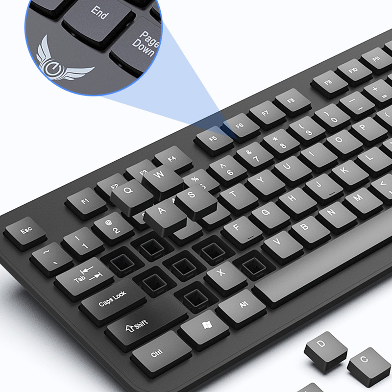 2.4G مجموعة ماوس لوحة المفاتيح - مراجعة Gaming Keyboard Mechanical Wireless وسعره