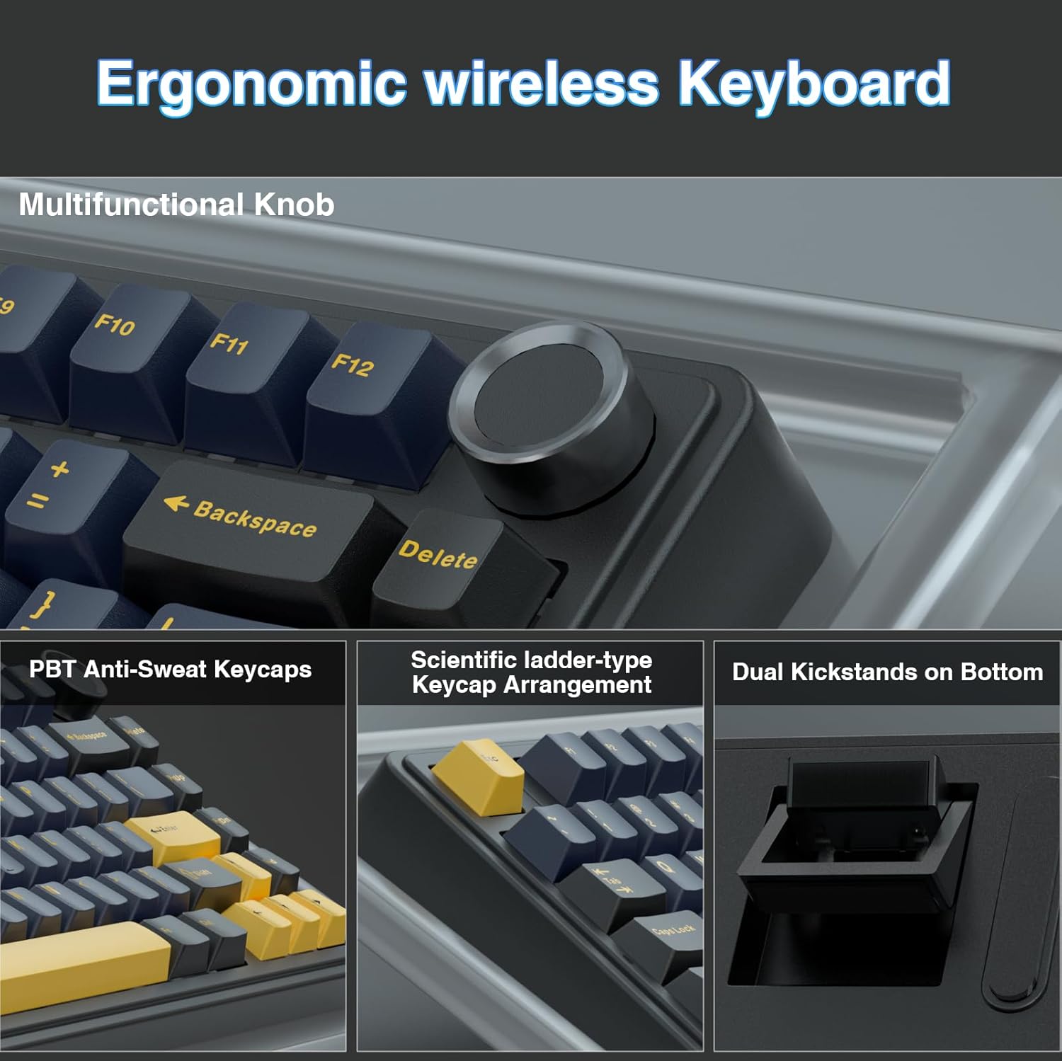 لوحة مفاتيح ميكانيكية Aula F75 - مراجعة Gaming Keyboard Number Pad وسعره