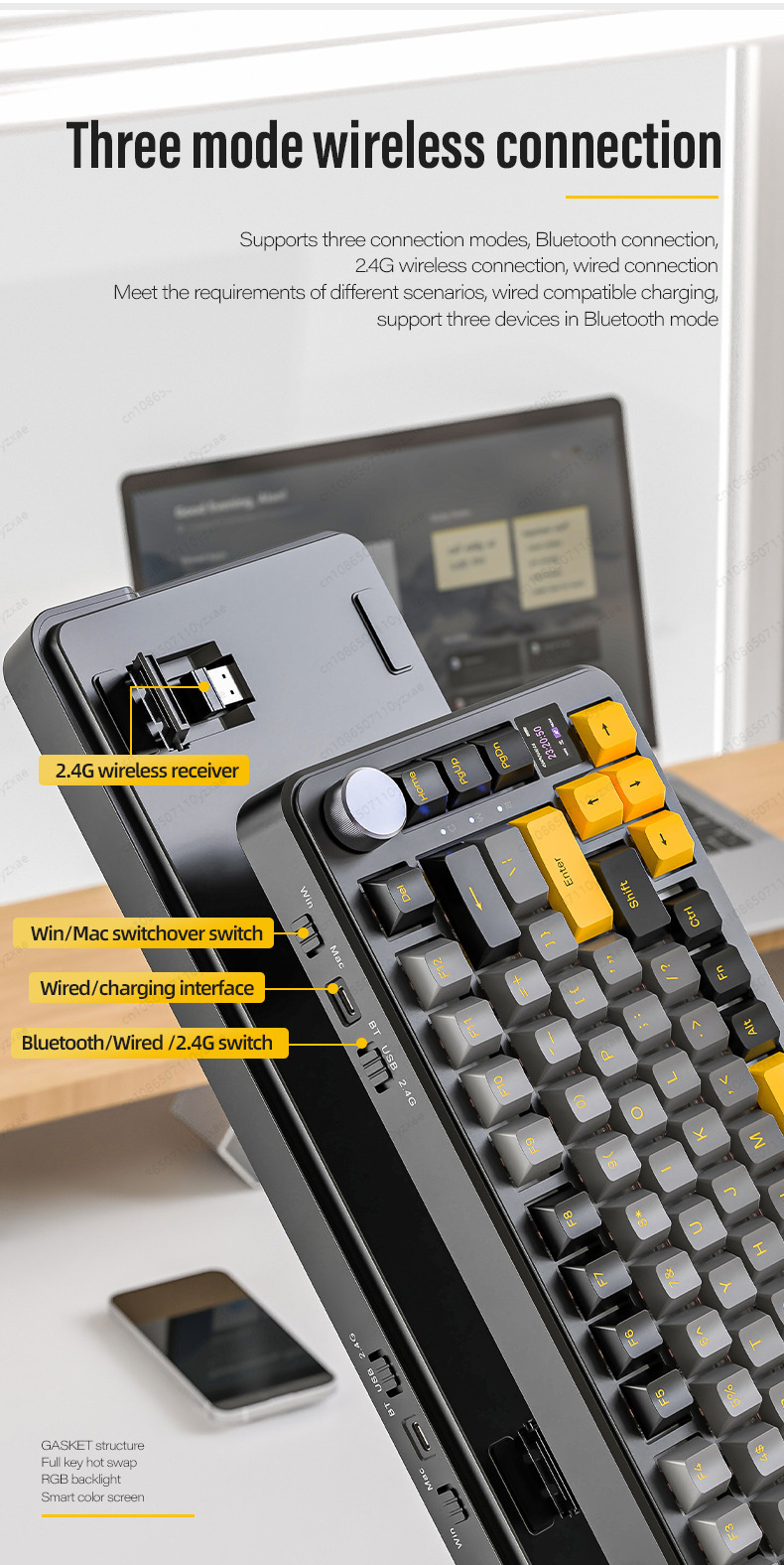 لوحة مفاتيح ميكانيكية AL66 جدي - مراجعة Gaming Keyboard Affordable وسعره