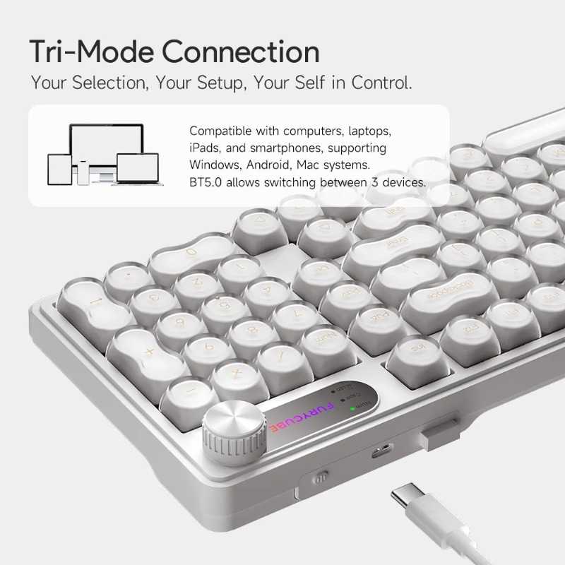 لوحة مفاتيح FURYCUBE IP98 سلكي - مراجعة Gaming Keyboard Ip98 وسعره