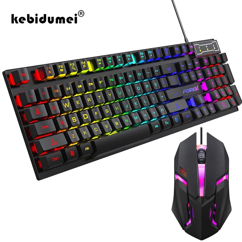لوحة مفاتيح ميكانيكية بإضاءة خ - مراجعة Gaming Keyboard And Mouse For Xbox وسعره