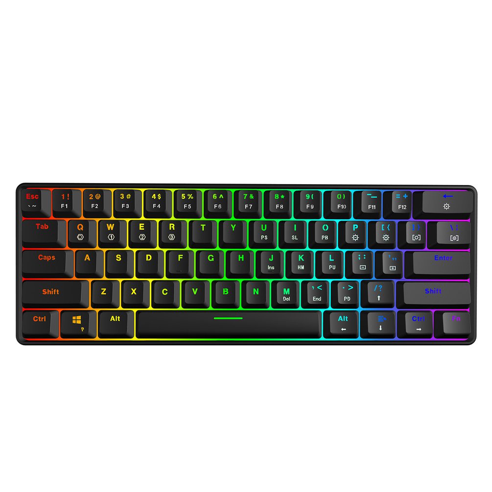SKYLOONG GK61 لوحة مفاتيح ألعا - مراجعة Gaming Keyboard Mini Mechanical وسعره