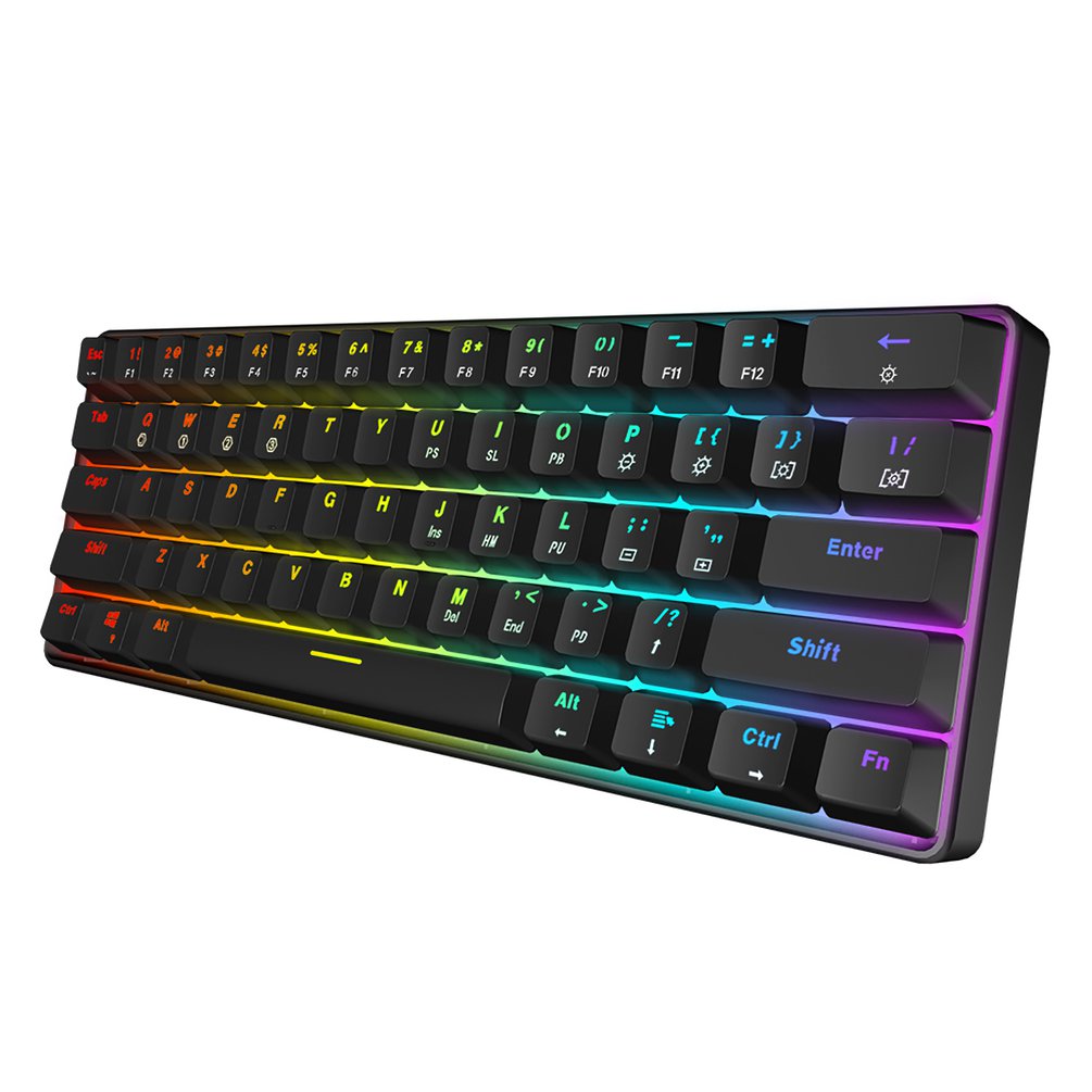 SKYLOONG GK61 لوحة مفاتيح ألعا - مراجعة Gaming Keyboard Mini Mechanical وسعره