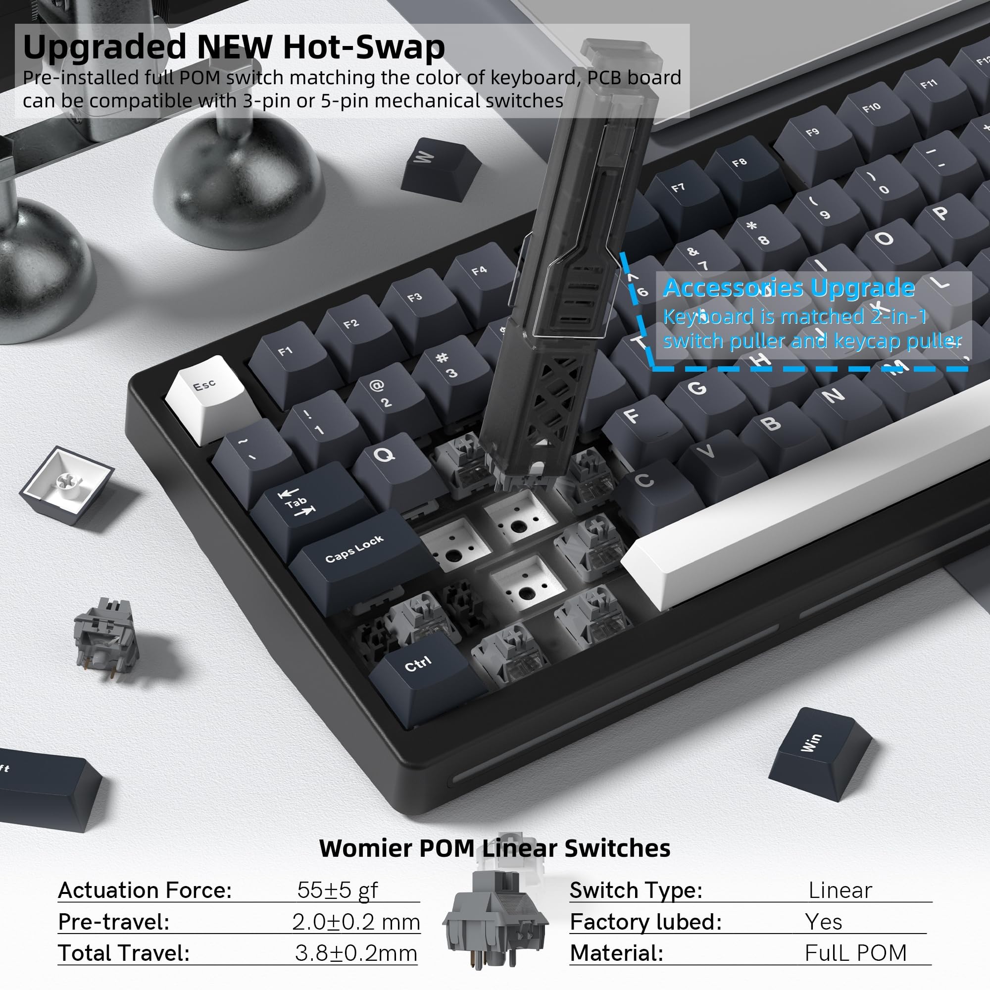 لوحة مفاتيح ميكانيكية لاسلكية  - مراجعة Gaming Keyboard Thocky وسعره
