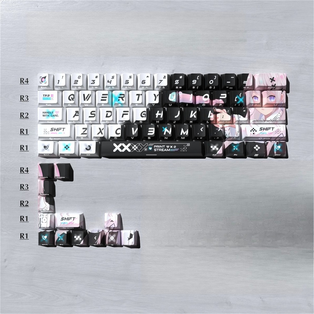 أغطية مفاتيح ثاكي بطباعة جانبي - مراجعة Gaming Keyboard Thocky وسعره